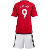 Maillot de Supporter Manchester United Martial 9 Domicile 2023-24 Pour Enfant